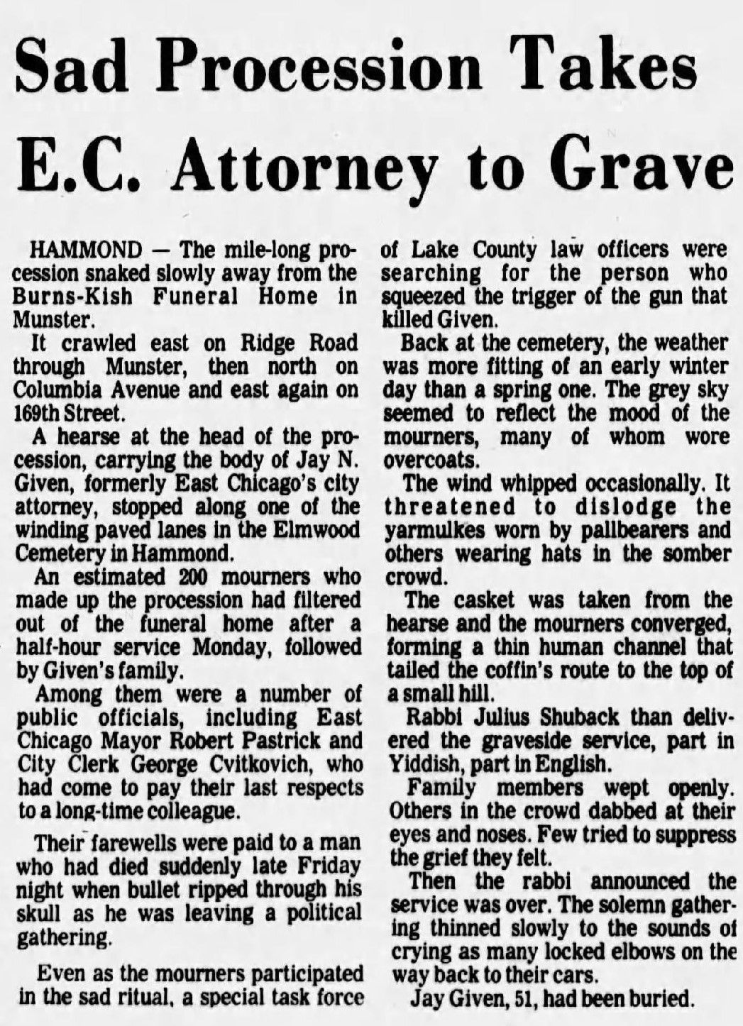 Newspaper clipping